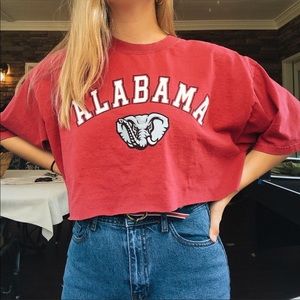 University of Alabama cropped T